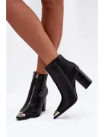 Boty na podpatku model 217180 Step in style Boty na podpatku model 217180 Step in style