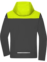Daiber JN 1180 Pánská outdoorová softshellová bunda 02.1180 carbon/bright yellow/carbon