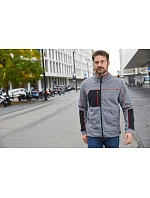 Daiber JN 1818 Pánská pletená fleecová bunda 02.1818 carbon melange/black/red Daiber JN 1818 Pánská pletená fleecová bunda 02.1818 carbon melange/black/red