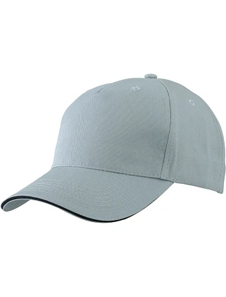 Daiber MB 6526 5 panelová sandwich kšiltovka 03.6526 light grey/black Daiber MB 6526 5 panelová sandwich kšiltovka 03.6526 light grey/black