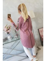 Mikina se zipem na zádech tmavě růžová Mikina se zipem na zádech tmavě růžová