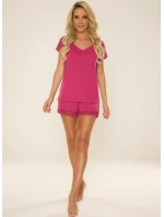 Pyžamo De Lafense 766 Carmel kr/r S-2XL Pyžamo De Lafense 766 Carmel kr/r S-2XL