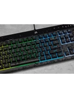 Corsair | Gumová kopulka | K55 RGB PRO | Herní klávesnice | RGB LED světlo | Spojené státy | Kabelové | Černé Corsair | Gumová kopulka | K55 RGB PRO | Herní klávesnice | RGB LED světlo | Spojené státy | Kabelové | Černé