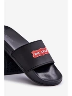 Pánské Pantofle S Logem Big Star OO174028 Černé