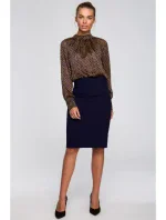 S235 Chiiffonová halenka se zavazováním na zádech - model 3 S235 Chiiffonová halenka se zavazováním na zádech - model 3