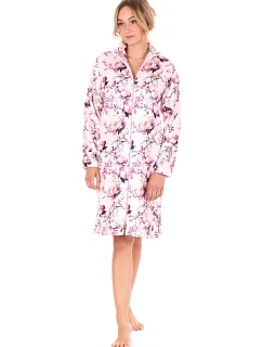 Dámský župan Toya se zipem pink - Vestis