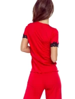 Dámské pyžamo Aster red - ELDAR