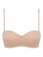 Dámská podprsenka s odnímatelnými ramínky DIM WIREFREE STRAPLESS BRA - DIM - tělová