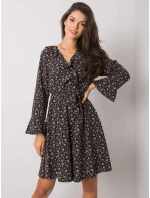 Šaty DHJ SK 13891A 1.10P černá a béžová