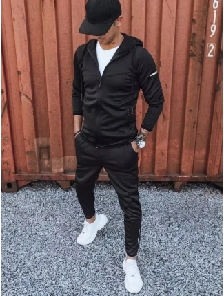 FashionStreet černá pánská tepláková souprava AX0620 FashionStreet černá pánská tepláková souprava AX0620