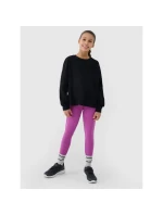 Dívčí oversize hladký rukáv s dlouhým rukávem 4F 4FJWSS25TLONF377-20S