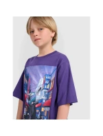 Chlapecké tričko oversize s potiskem 4F 4FJRAW25TTSHM3061-51S