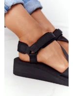 Pěnové Sandály Na Klínu Big Star FF274A349 Černé