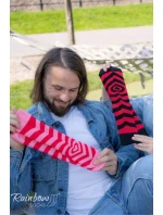 Ponožky COUPLE BOX 2 Páry Krabička Srdce Rainbow Socks