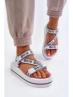 Dámské sandály na platformě Big Star NN274A526 Bílé