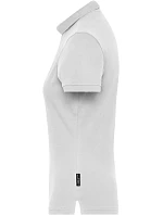 Daiber JN 1805 Dámské pracovní elastické bio polo - Solid 02.1805 white