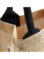 Westford Mill W 413 Jutová nákupní taška Midi 50.0413 black/black