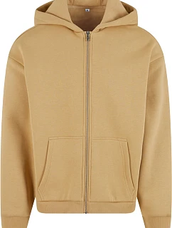 Build your Brand BY 285 Pánská mikina s kapucí z těžké bavlny "Fluffy" 56.0285 union beige