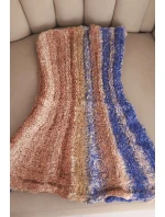 Komin dámský vlněný měkký šál golf zimní KN21 fialový