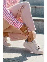 Dámské Tenisky Z Eko Kůže Big Star RR274259 Béžové