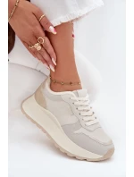 Zateplené dámské sneakersy na platformě Big Star SS274008 HI-POLY SYSTEM světle béžové Zateplené dámské sneakersy na platformě Big Star SS274008 HI-POLY SYSTEM světle béžové