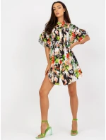 Šaty DHJ SK 6871 2.91P černozelené