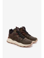 Pánské trekingové boty Wrangler West Men Mid – tmavě zelené