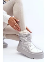 Dámské sněhule na masivní platformě VL226P Stříbrná - Seastar Dámské sněhule na masivní platformě VL226P Stříbrná - Seastar