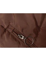 Zimní bunda v cihlové barvě s kapucí (2M-231) Zimní bunda v cihlové barvě s kapucí (2M-231)