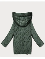 Dámská lehká prošívaná bunda s kapucí Goodlookin khaki (B8588-11) Dámská lehká prošívaná bunda s kapucí Goodlookin khaki (B8588-11)