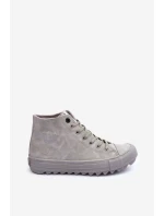 Dámské Tenisky Big Star Vysoké Zateplené Šedé GG274070