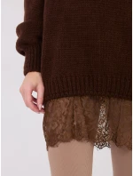 Jumper IN SW 33681.05P tmavě hnědý