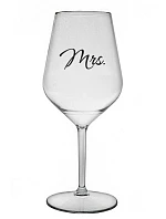 MRS. - čirá nerozbitná sklenice na víno 470 ml