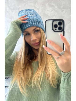 Fleecová čepice Melisa K241 modrá Fleecová čepice Melisa K241 modrá