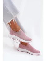 Nazouvací Textilní Sportovní Boty Dámské Černé Minstina