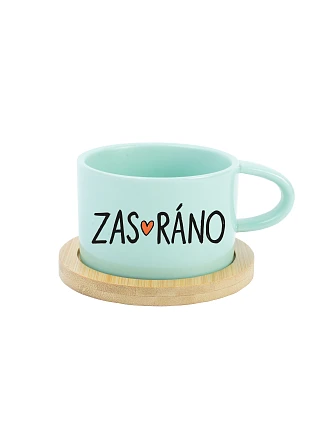 Hrnek ZAS_RÁNO - mint hrníček makronka 200 ml Hrnek ZAS_RÁNO - mint hrníček makronka 200 ml