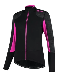 Rogelli dámská zimní bunda GLORY černo-růžová M