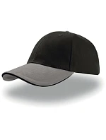 Atlantis Headwear Liberty Sandwich 6 panelová kšiltovka "Liberty Sandwich" 33.0005 black grey/black Atlantis Headwear Liberty Sandwich 6 panelová kšiltovka "Liberty Sandwich" 33.0005 black grey/black