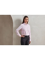 Premier PR 338 Oxford pruhovaná halenka s dlouhým rukávem 39.0338 white/oxford blue