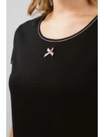 Italská móda Bonilla crêpe barva:černá/potisk Italská móda Bonilla crêpe barva:černá/potisk