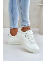 Dámské Tenisky Na Platformě Zateplené Big Star OO274A464 Bílé