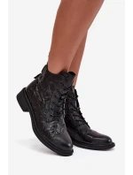 Dámské kozačky z přírodní kůže zateplené Artiker 57C1006 černé