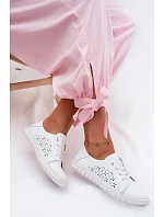 Otevřené polobotky z přírodní kůže Flaria