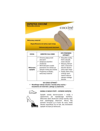 Coccine Velour Heel Protector Coccine Velour Heel Protector