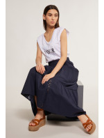 Monnari Maxi sukně Midi sukně s prolamovaným vzorem Navy Blue