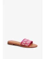 Dámské ploché pantofle Fuchsia Traivea Dámské ploché pantofle Fuchsia Traivea