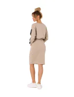 Dámská sukně M728 béžová - Moe Dámská sukně M728 béžová - Moe