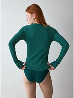 Halenka Versatile Rib Top LSL zelená Green - TRIUMPH Halenka Versatile Rib Top LSL zelená Green - TRIUMPH