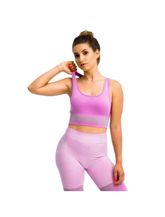 Podprsenka GymHero Stripes BRA-MAUVE Purple L