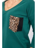 Sada s leopardím potiskem zelená Sada s leopardím potiskem zelená